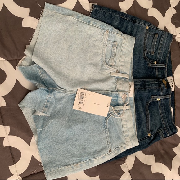 FRAME BRAND NEW, DENIM SHORTS, SIZE 6 - Picture 2 of 2